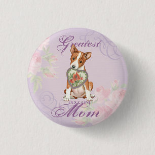 Basenji Heart Mum 3 Cm Round Badge