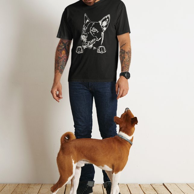 Basenji Hound Sketched Head  T-Shirt (Creator Uploaded)