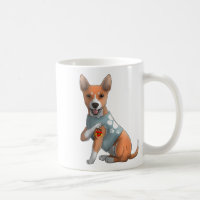 Basenji I Love Mum Tattoo Dog Shirt Funny Mothers