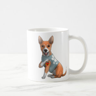 Basenji I Love Mum Tattoo Dog Shirt Funny Mothers Coffee Mug