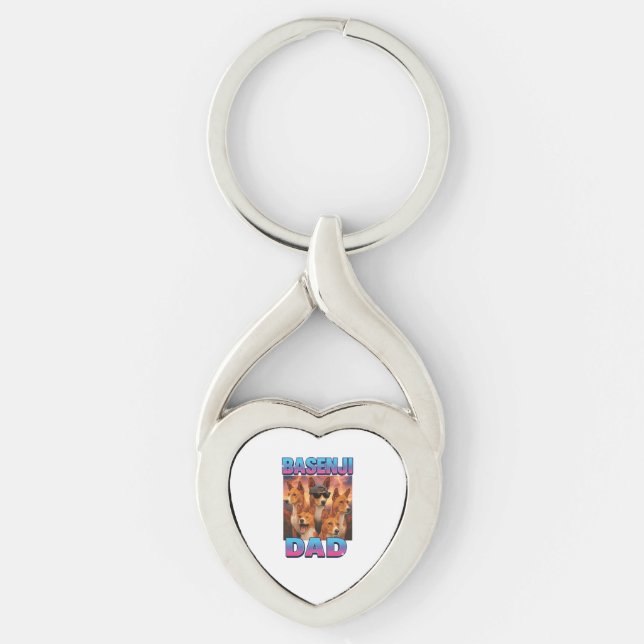 Basenji Key Ring (Front)