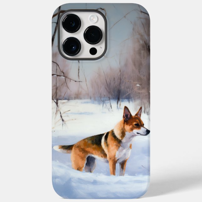 Basenji Let It Snow Christmas  Case-Mate iPhone Case (Back)