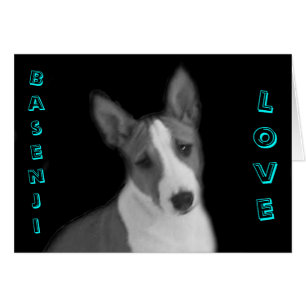 Basenji Love Card