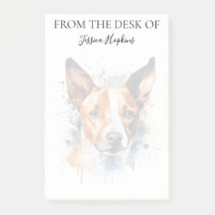 Basenji Lover Monogrammed Notes