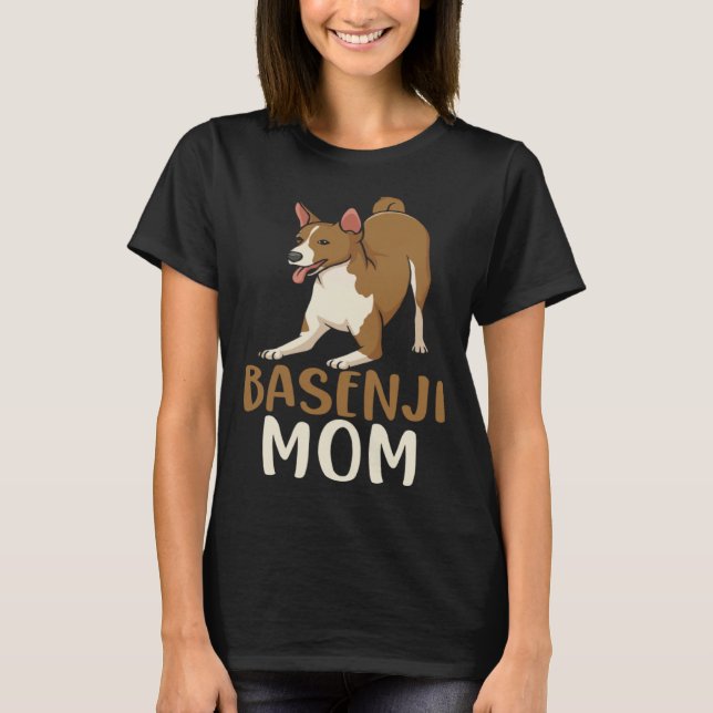 Basenji Mom Animal Dog Owner T-Shirt (Front)