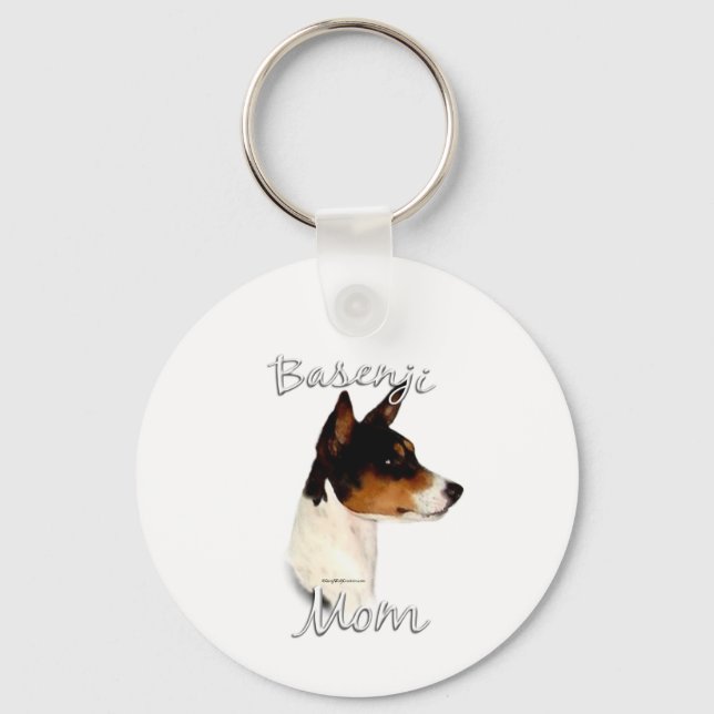 Basenji Mum 2 Key Ring (Front)