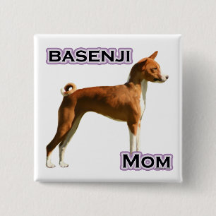Basenji Mum 4 - Button