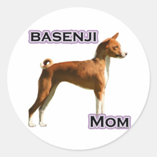 Basenji Mum 4 - Sticker