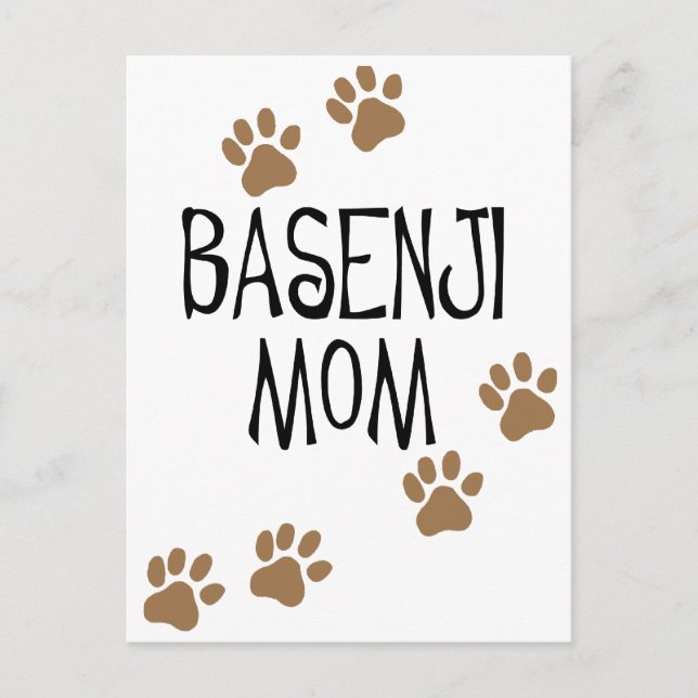 Basenji Mum Postcard (Front)