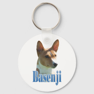 Basenji Name Key Ring