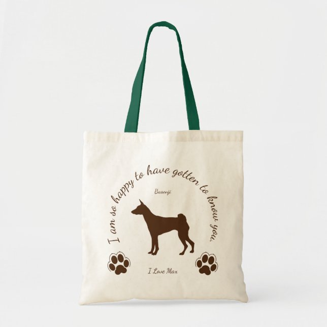 Basenji Original bag for you and your dog トートバッグ (Front)