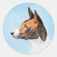 Basenji Painting - Cute Original Art