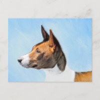 Basenji Painting - Cute Original Art