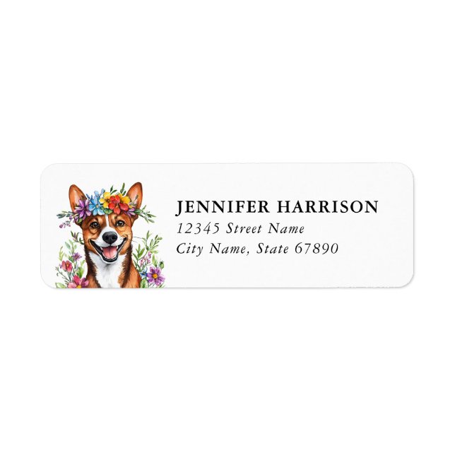 Basenji Return Address Label (Front)