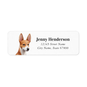 Basenji Return Address Label