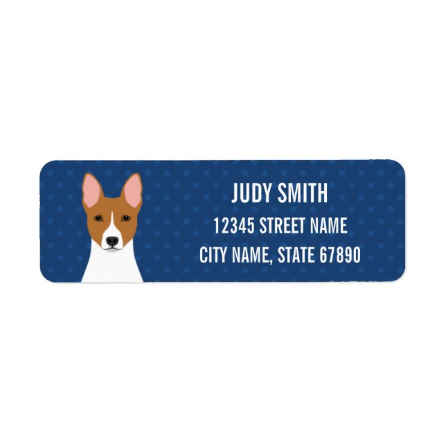 Basenji Return Address Label (Front)