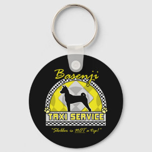 Basenji Taxi Service Key Ring