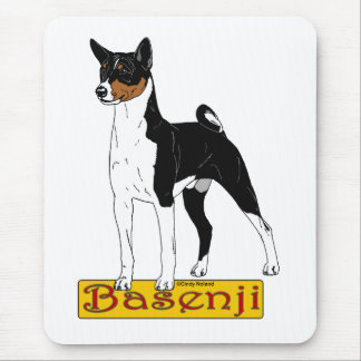 Basenji Tri-colour Mouse Mat