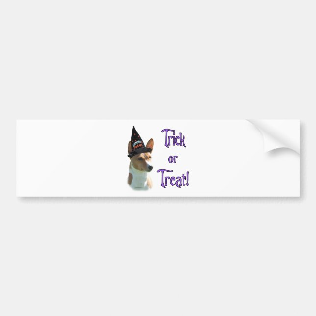 Basenji Trick Bumper Sticker (Front)