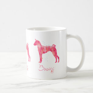Basenji Watercolor Coffee Mug