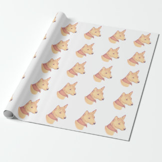 Basenji wrapping paper