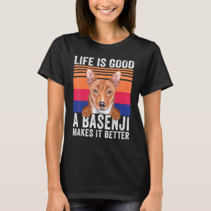 Basenjis Makes Your Life Good Vintage T-Shirt