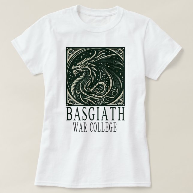 Basgiath War College Stamp , Fourth Wing Inspired  T-Shirt (Design Front)