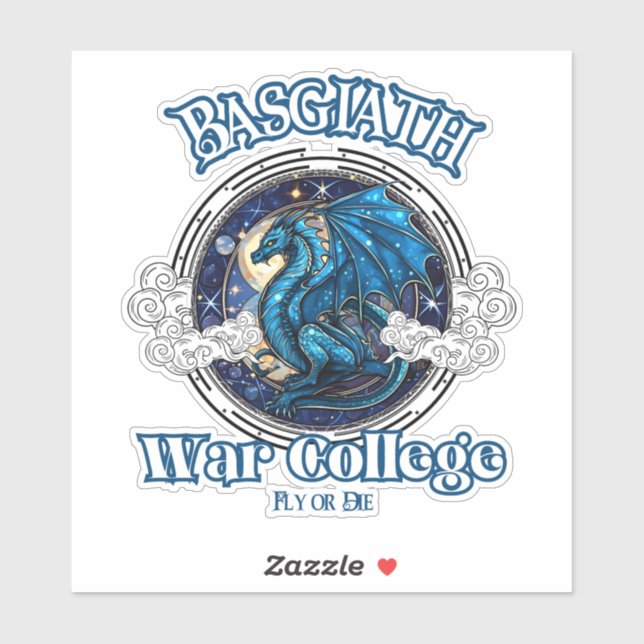 Basgiath War College Sticker, Fourth Wing Sticker (Sheet)