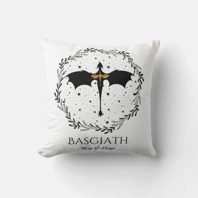 Basgiath War College Throw Pillow - Fourth Wing (Front)