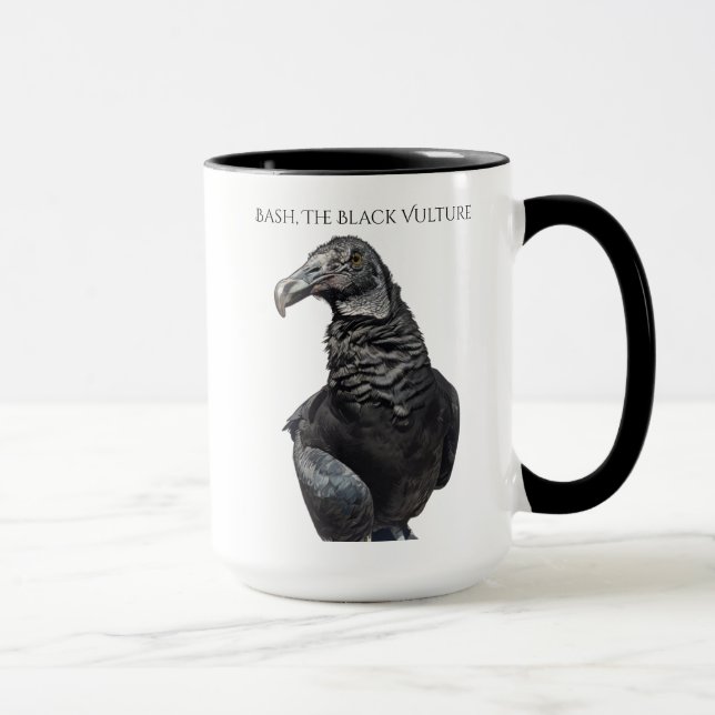 Bash the Black Vulture Mug (Right)