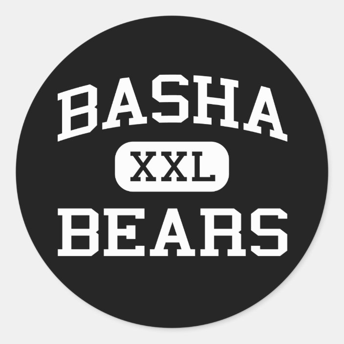 Basha - Bears - High School - Chandler Arizona Classic Round Sticker ...