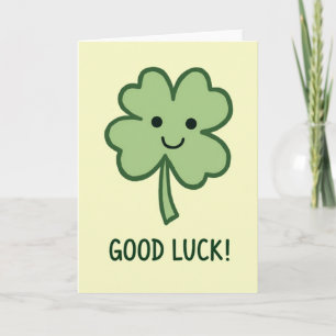 Bashful Clover Good Luck Card