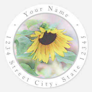 Bashful Sunflower Labels