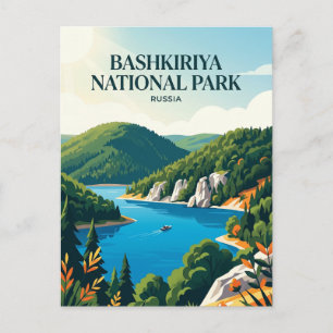 Bashkiriya National Park Russia Postcard