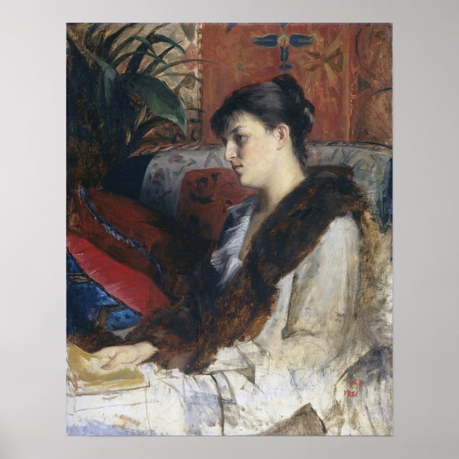 Bashkirtseff - The Artist's Sister In Law 1881 Poster (Front)