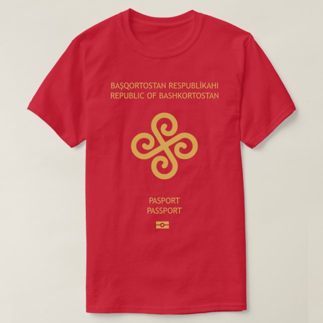 Bashkortostan Passport T-Shirt (Design Front)