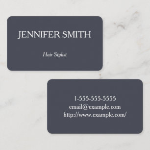 Basic and Clean Hair Stylist Business Card