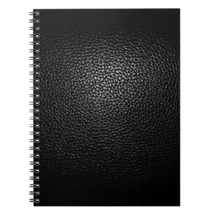 Basic and elegant Black Leather style notebook