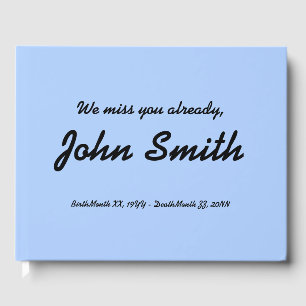 Basic and Elegant Sympathy Guestbook