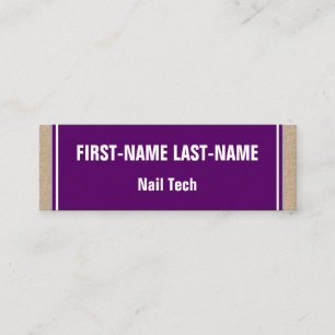 Basic and Minimalist Nail Tech Business Card