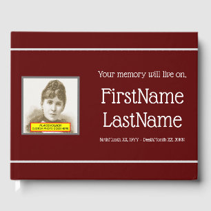 Basic and Respectable Funeral Guestbook