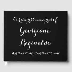 Basic and Simple Condolences Guestbook