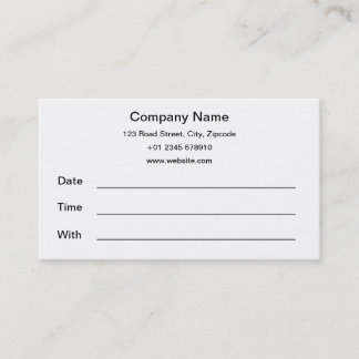 Basic Appointment Cards