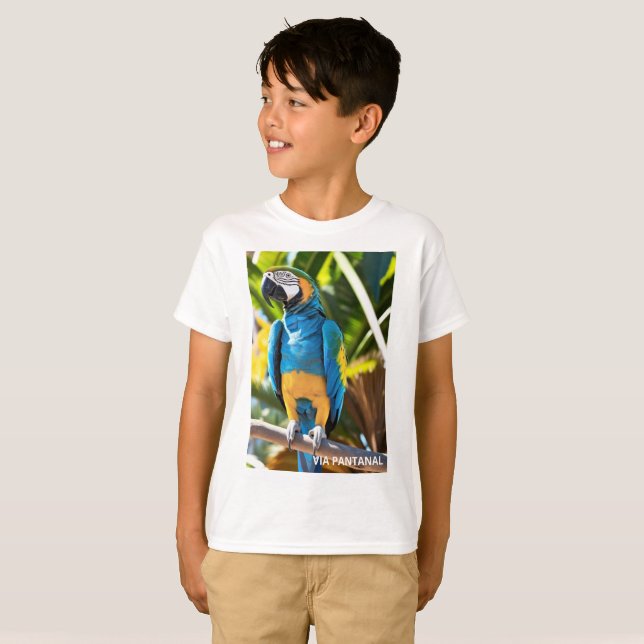 Basic Arara Blue Child Shirt (Front Full)