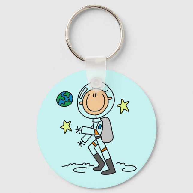 Basic Astronaut Tshirts and Gifts Key Ring (Front)