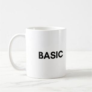 basic black coffee mug