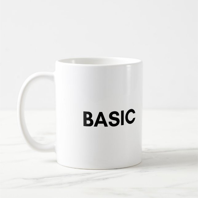 basic black coffee mug (Left)