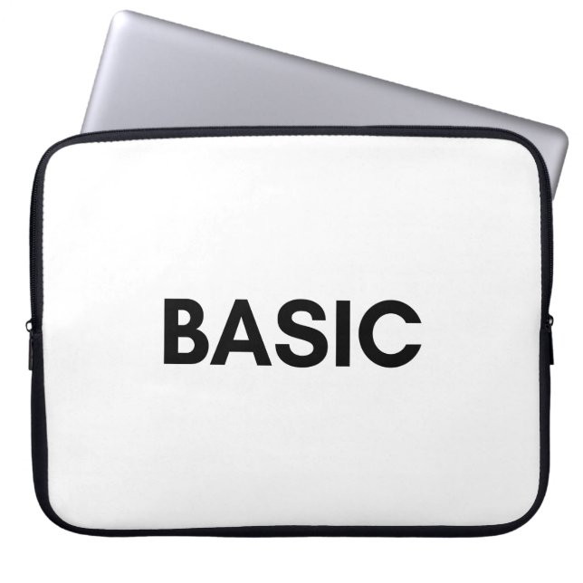 basic black laptop sleeve (Front)
