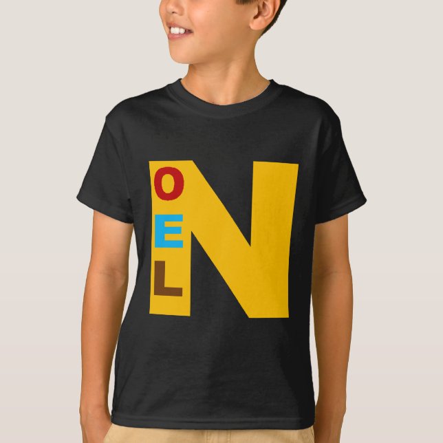 Basic black NOEL Design T-shirt (Front)