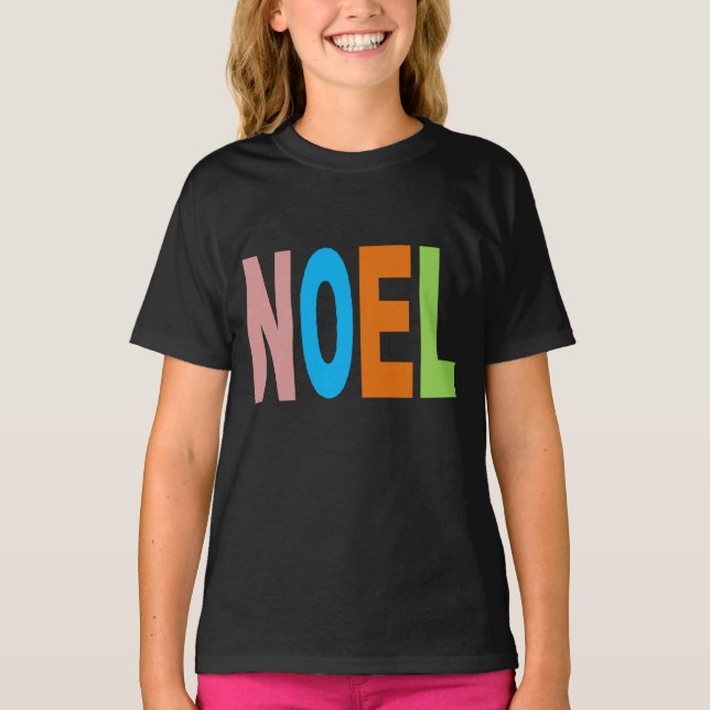 Basic black NOEL Design T-shirt (Front)